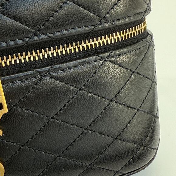 Saint Laurent Vanity Bag Handbag Shoulder Bag 2 Way Gaby Mini Lambskin Designer - Picture 14 of 16